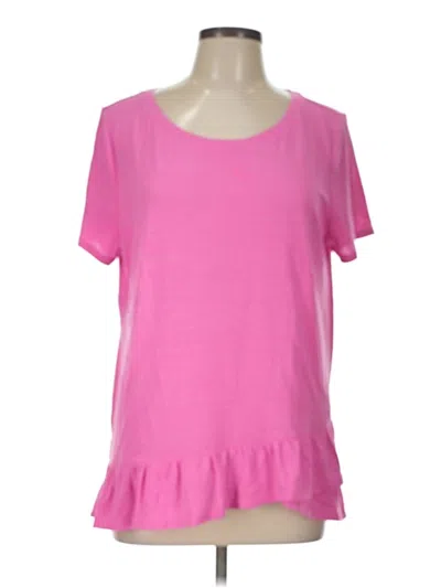 Pre-owned Talbots Short Sleeve T-shirt In Pink