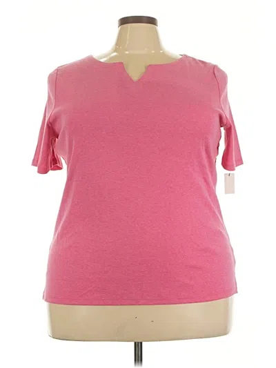 Talbots Short Sleeve T-shirt In Pink