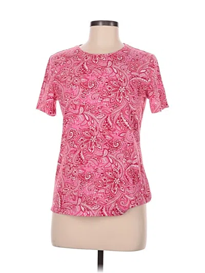 Pre-owned Talbots Short Sleeve T-shirt In Pink