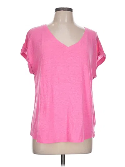 Pre-owned Talbots Short Sleeve T-shirt In Pink