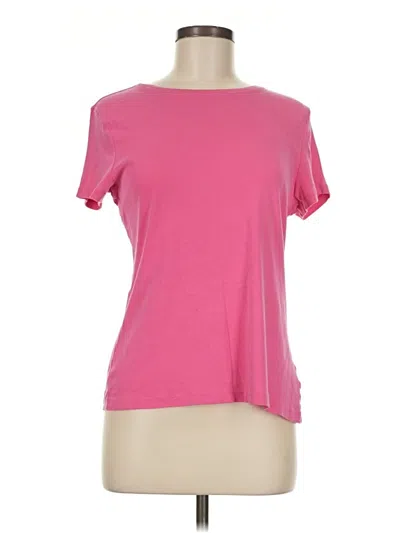 Pre-owned Talbots Short Sleeve T-shirt In Pink