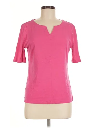 Pre-owned Talbots Short Sleeve T-shirt In Pink