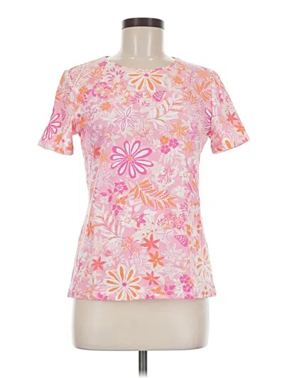 Pre-owned Talbots Short Sleeve T-shirt In Pink