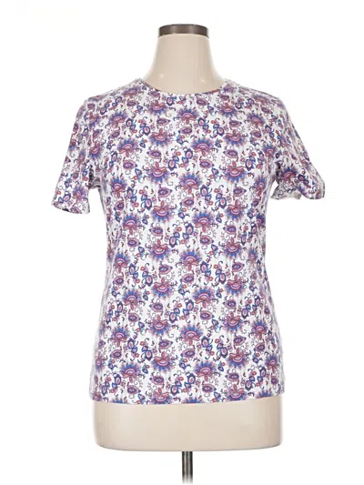 Pre-owned Talbots Short Sleeve T-shirt In Purple