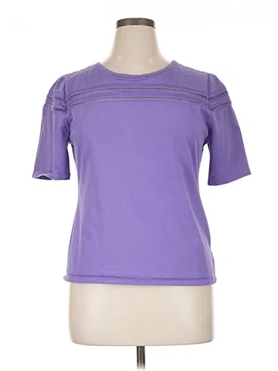 Pre-owned Talbots Short Sleeve T-shirt In Purple