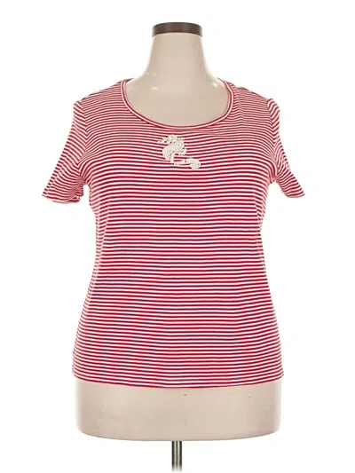 Pre-owned Talbots Short Sleeve T-shirt In Red