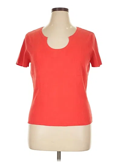 Pre-owned Talbots Short Sleeve T-shirt In Red