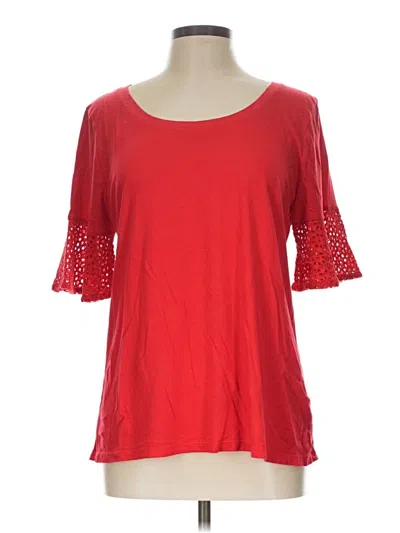 Pre-owned Talbots Short Sleeve T-shirt In Red