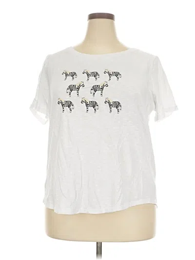 Pre-owned Talbots Short Sleeve T-shirt In Silver