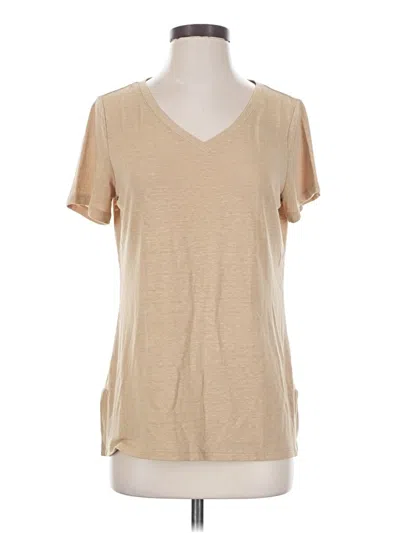 Pre-owned Talbots Short Sleeve T-shirt In Tan