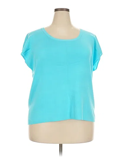 Pre-owned Talbots Short Sleeve T-shirt In Teal