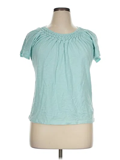 Pre-owned Talbots Short Sleeve T-shirt In Teal