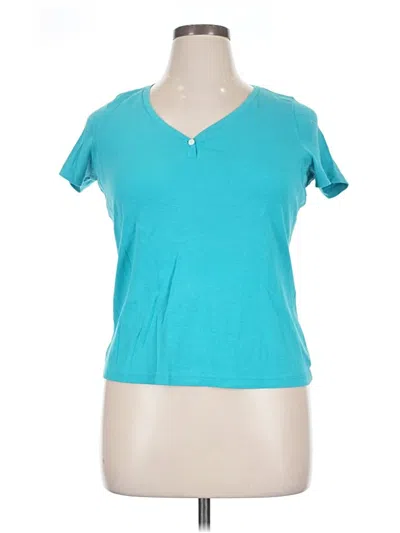 Pre-owned Talbots Short Sleeve T-shirt In Teal