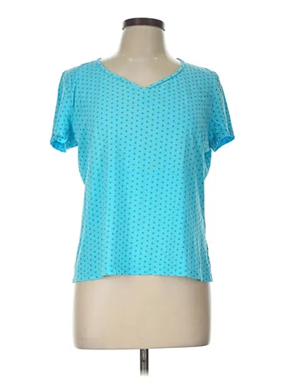 Pre-owned Talbots Short Sleeve T-shirt In Teal