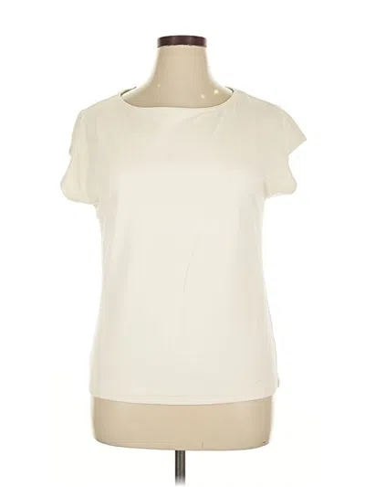 Pre-owned Talbots Short Sleeve T-shirt In White
