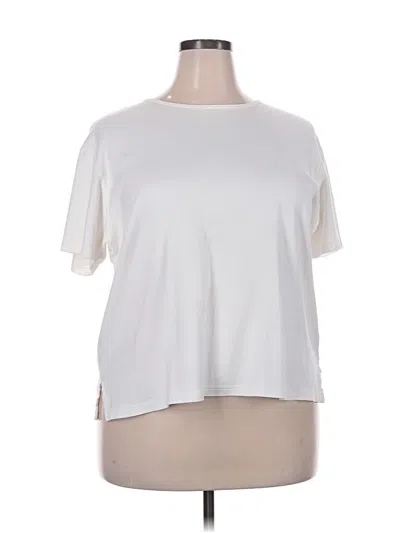 Pre-owned Talbots Short Sleeve T-shirt In White