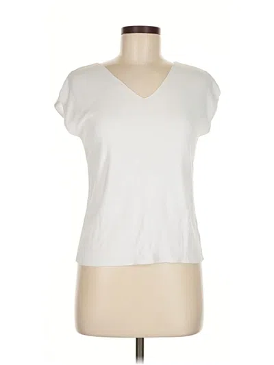 Pre-owned Talbots Short Sleeve T-shirt In White
