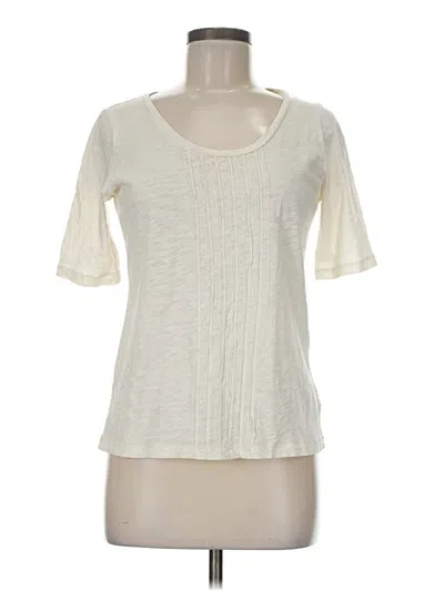 Pre-owned Talbots Short Sleeve T-shirt In White