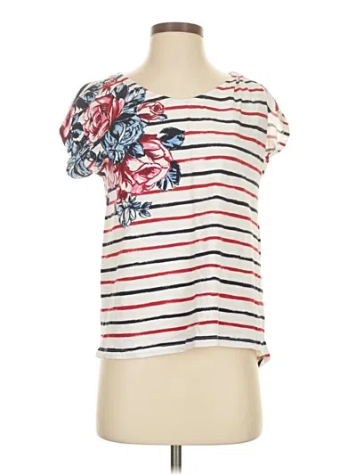 Pre-owned Talbots Short Sleeve T-shirt In White