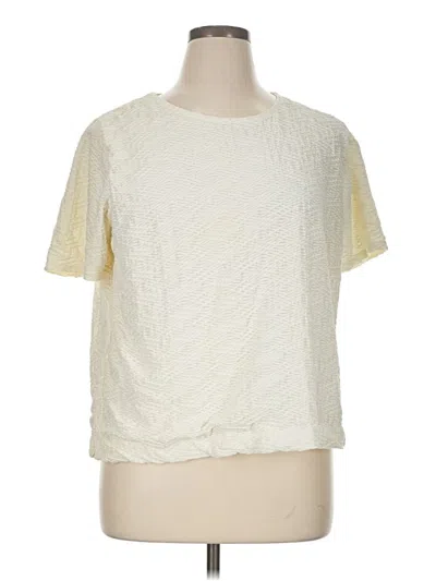 Pre-owned Talbots Short Sleeve T-shirt In White