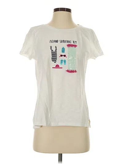 Pre-owned Talbots Short Sleeve T-shirt In White
