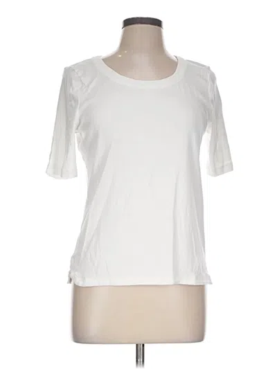 Pre-owned Talbots Short Sleeve T-shirt In White