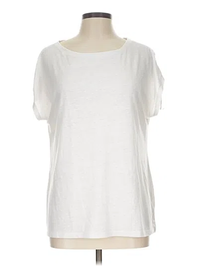 Pre-owned Talbots Short Sleeve T-shirt In White