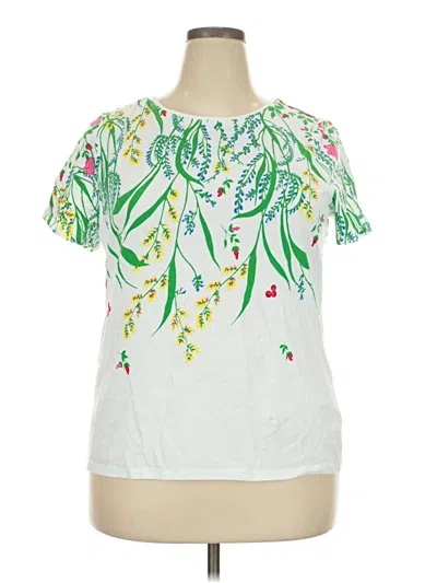 Pre-owned Talbots Short Sleeve T-shirt In White