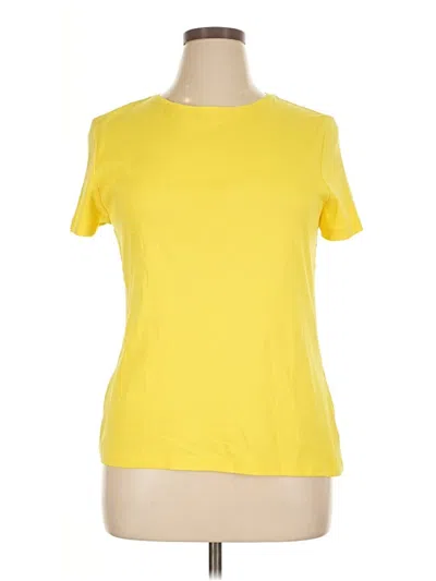 Pre-owned Talbots Short Sleeve T-shirt In Yellow