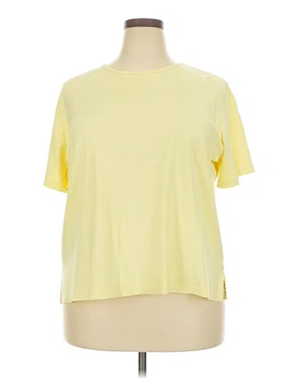 Pre-owned Talbots Short Sleeve T-shirt In Yellow