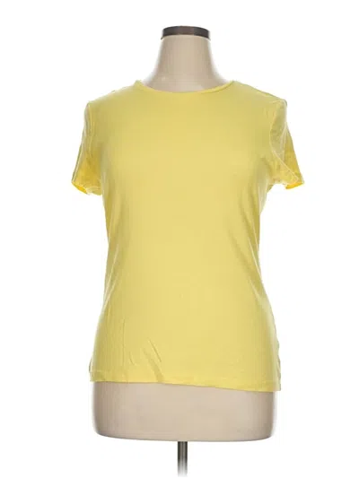Pre-owned Talbots Short Sleeve T-shirt In Yellow