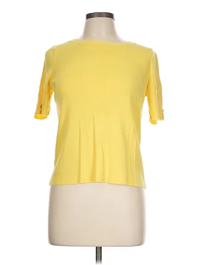 Pre-owned Talbots Short Sleeve T-shirt In Yellow