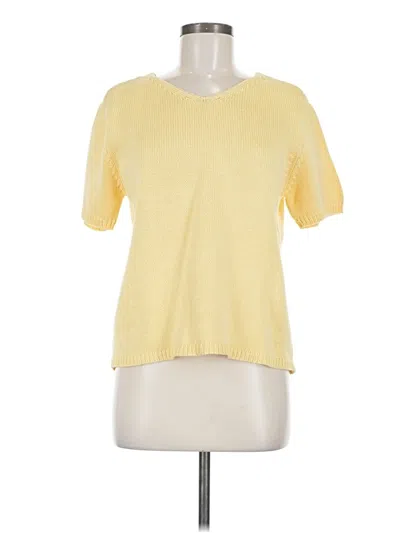 Pre-owned Talbots Short Sleeve T-shirt In Yellow