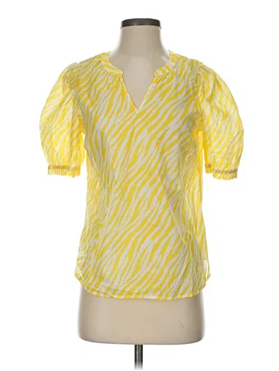 Pre-owned Talbots Short Sleeve T-shirt In Yellow