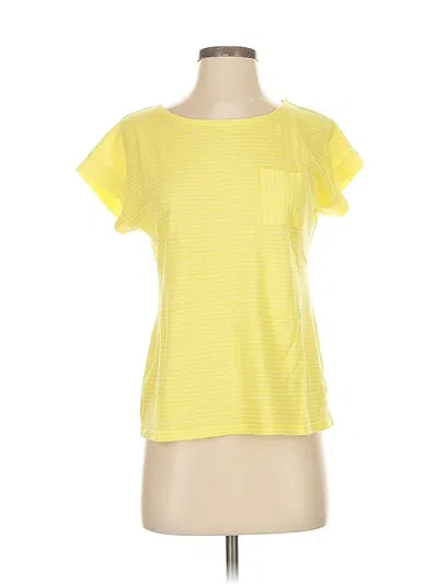 Pre-owned Talbots Short Sleeve T-shirt In Yellow