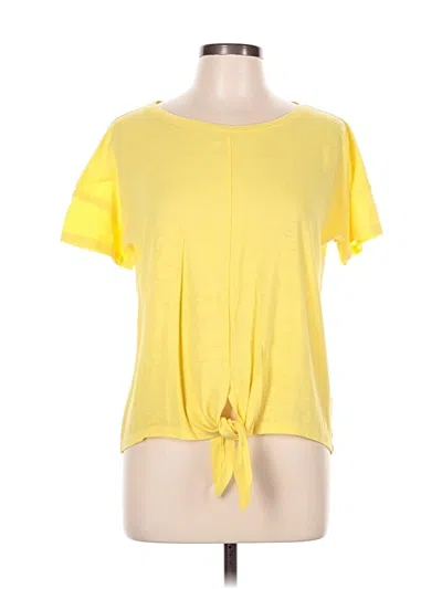 Pre-owned Talbots Short Sleeve T-shirt In Yellow