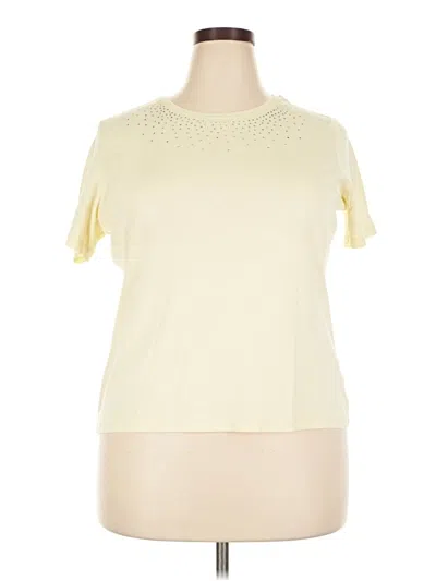 Pre-owned Talbots Short Sleeve T-shirt In Yellow