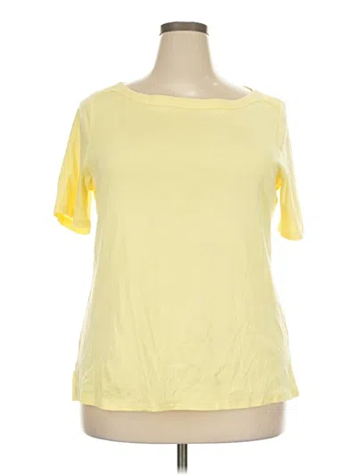 Pre-owned Talbots Short Sleeve T-shirt In Yellow