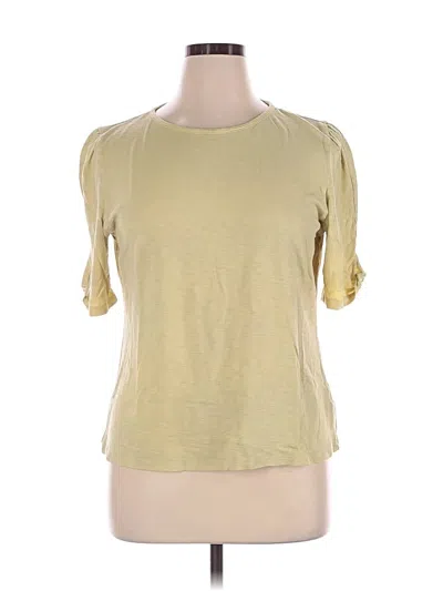 Pre-owned Talbots Short Sleeve T-shirt In Yellow