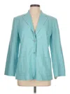 Talbots Silk Blazer Jacket In Blue