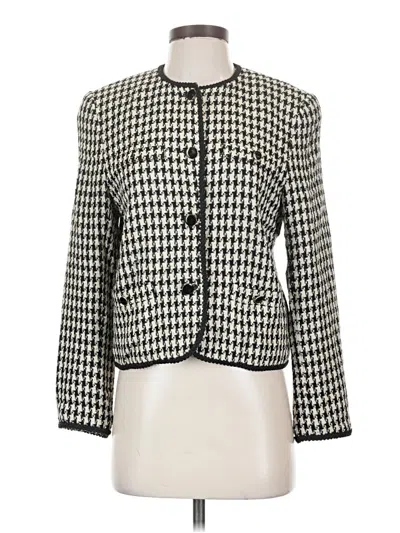 Pre-owned Talbots Silk Blazer Jacket In Ivory