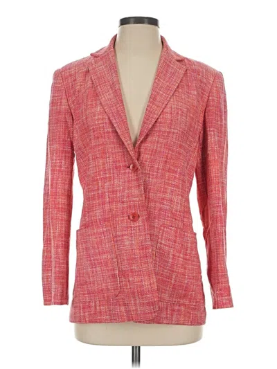 Pre-owned Talbots Silk Blazer Jacket In Pink