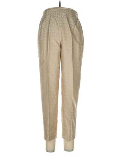 Pre-owned Talbots Silk Pants In Gold