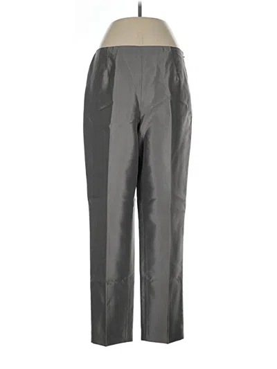 Pre-owned Talbots Silk Pants In Gray