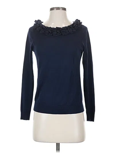 Pre-owned Talbots Silk Pullover Sweater In Blue