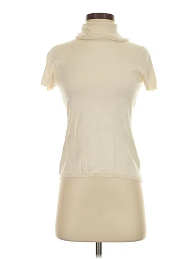 Pre-owned Talbots Silk Pullover Sweater In Ivory