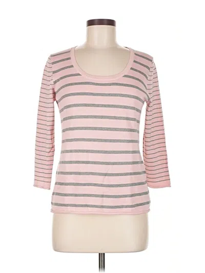 Pre-owned Talbots Silk Pullover Sweater In Pink