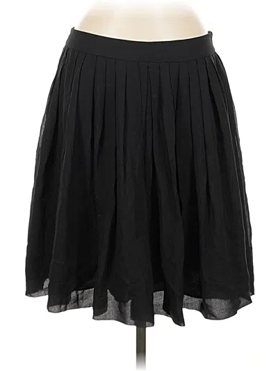 Pre-owned Talbots Silk Skirt In Black