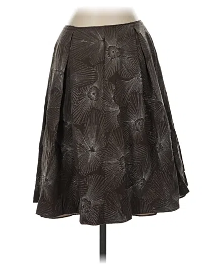 Pre-owned Talbots Silk Skirt In Black
