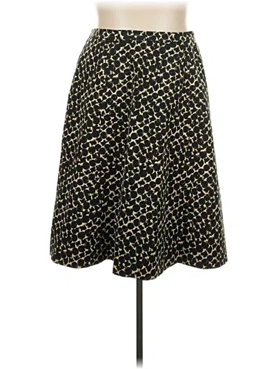 Pre-owned Talbots Silk Skirt In Black